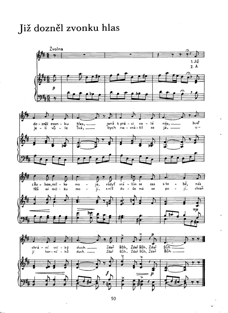Již dozněl zvonku hlas